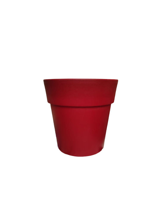 Viomes Linea 871 Flower Pot 7lt 25x24cm in Red Color