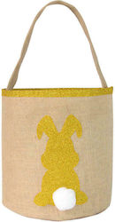 Basket with handle 25cm - Yellow