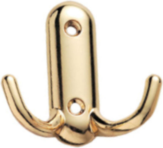 Viobrass 100 Μεταλλική Χρυσό 2 Θέσεων 6x2.5x6cm