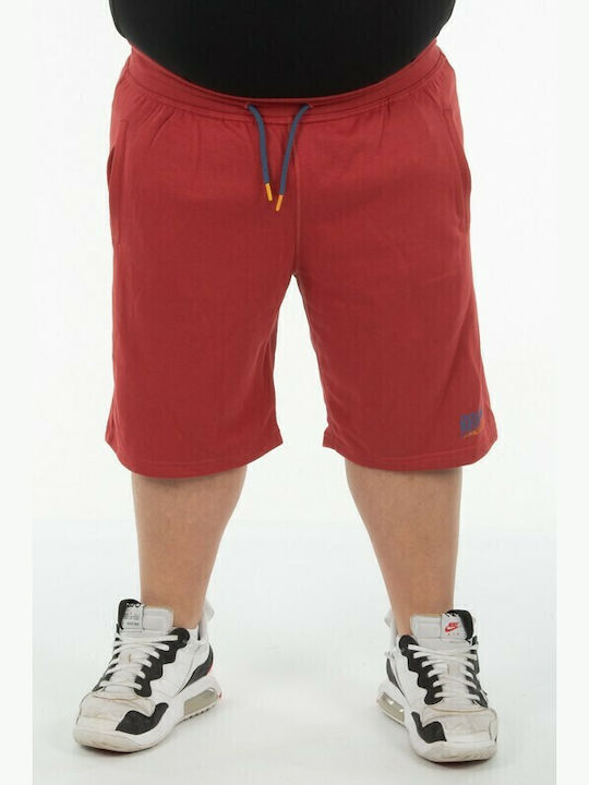 Double Sportliche Herrenshorts Rot