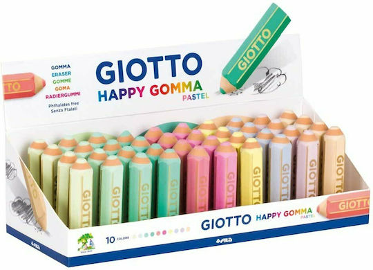 Giotto Eraser for Pencil and Pen Pastel (Μiscellaneous colours) 1pcs Gomma Pastel