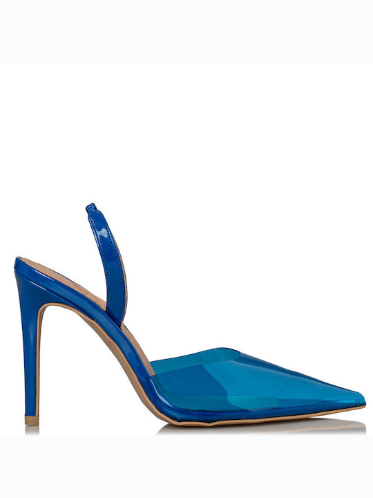 Envie Shoes Μυτερές Γόβες με Τακούνι Στιλέτο Μπλε