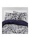 Borea Duvet Cover Set Cotton Queen with 2 Pillowcases 220x240 Victorian Blue