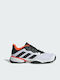 Barricade Tennis Kids Sports Shoes Tennis with Laces Cloud White / Core Black / Solar Red