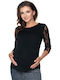 PeeKaBoo Top Schwangerschafts-Tops Schwarz