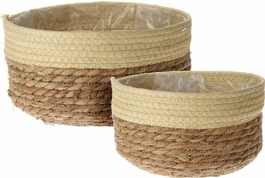 JK Home Decoration Комплект декоративни кошници Brown Плетена 2бр