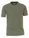 CASA MODA Men's olive short-sleeved t-shirt (up to 7XL)