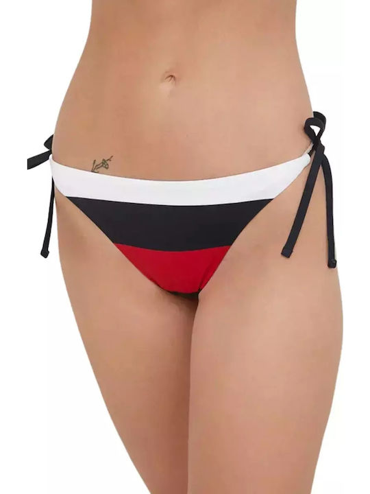Bikini Slip with Ties Navy Blue