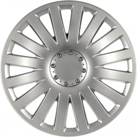 AMiO Car Hubcap Set Smart 14" 4pcs Silver