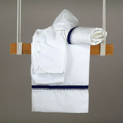 O nounos Baptism Towel Set Λευκό N