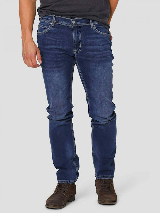 Felix Men's Jeans Pants Elastic with Regular Fit Blue