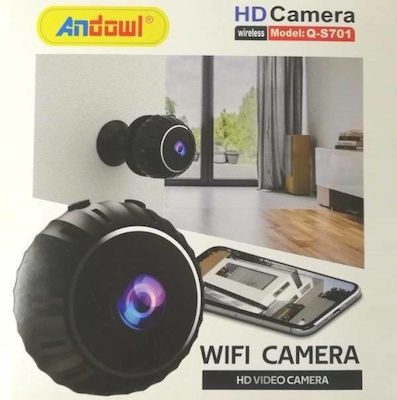 Andowl IP Surveillance Camera Wi-Fi 720P HD Battery in Black Color