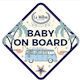 La Millou Semn Baby on Board cu Autocolant Bus Alb 103.02071