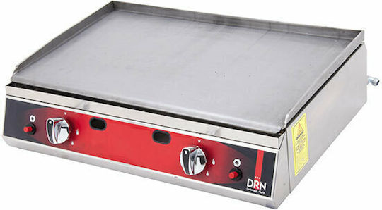 Gewerbliche Flachgrillplatten LPG 70x50x20cm 6kW mit glatter & geriffelter Platte