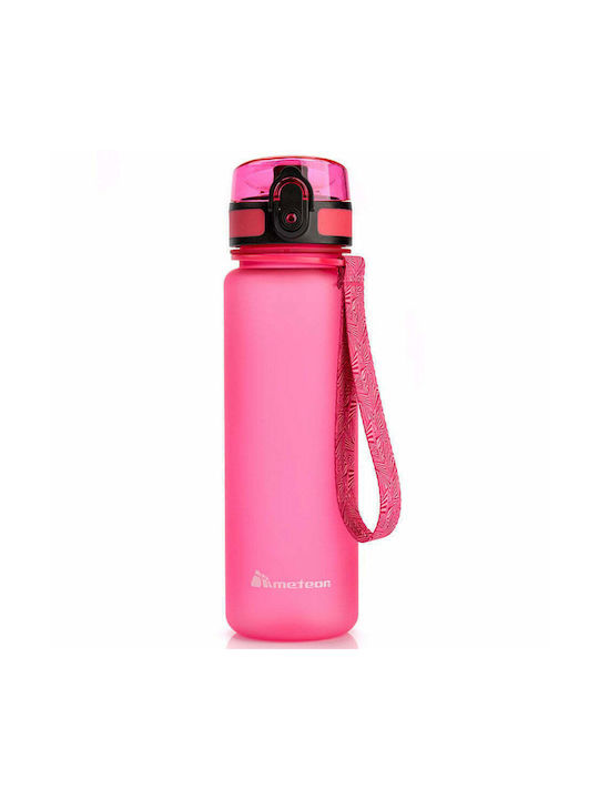 Meteor Πλαστικό Παγούρι 650ml Ροζ