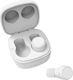 Streetz TWS-109 In-ear Bluetooth Handsfree Ακουστικά με Θήκη Φόρτισης Λευκά