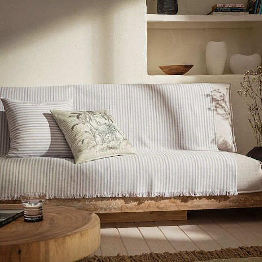 Gofis Home Lined 309 Cuverturi Pentru Canapea De Fotoliu Tricotat 180x180cm 21 Sand