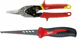 Milwaukee 4932479784 Комплект Ръчни Инструменти Плоскогледи нож и ножици за листов метал 2бр