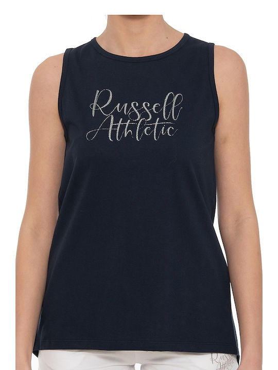 Russell Athletic Women's Athletic Blouse Sleeveless Navy Blue