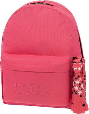 Polo Școală Geantă Înapoi Școala gimnazială-școală secundară în culoarea Fuchsia L32 x l18 x Î40cm 23lt 2020