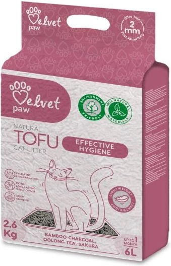 Aigan Natural Tofu Bamboo Charcoal 6L Plant-Based Cat Litter Tofu 6lt