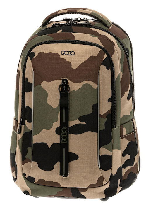 Polo Prodigy Σχολική Τσάντα Πλάτης Γυμνασίου - Λυκείου Camo 25lt 2023