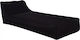 Pouf Liegestuhl Wasserdicht Tanea Schwarze 190x80x60cm
