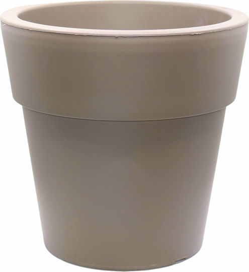 Et Plast Αναΐς Γλάστρα Πλαστική Μόκα 25x25x24εκ.