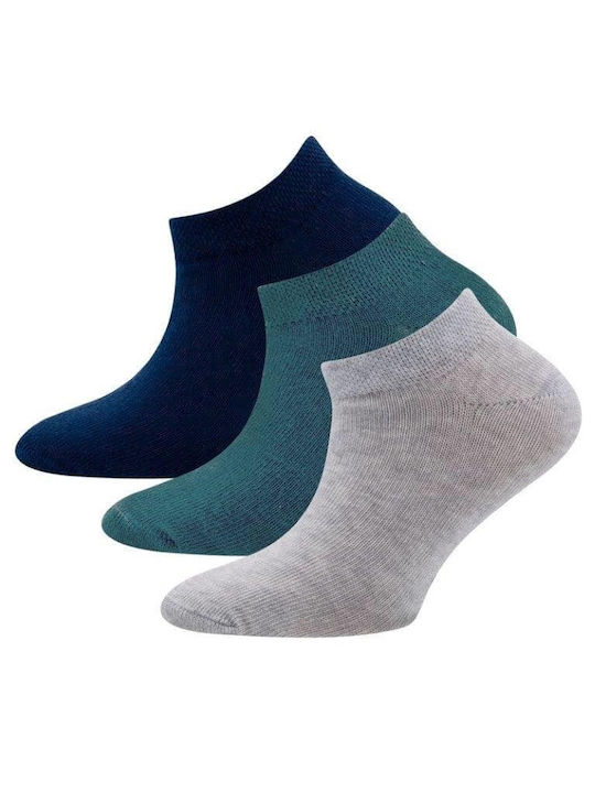 Ewers Boys 3 Pack Ankle Socks Multicolour