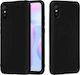 Vennus Lite Umschlag Rückseite Silikon Schwarz (Redmi 9A / 9AT)