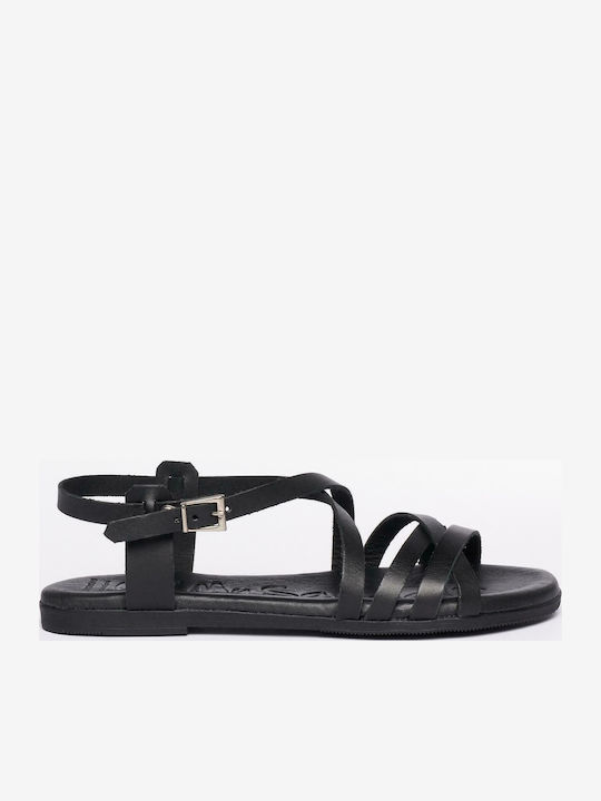 Oh My Sandals Γυναικεία Σανδάλια Μαύρα