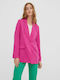 Vero Moda Lung Blazer pentru femei Sacou Fuchsia