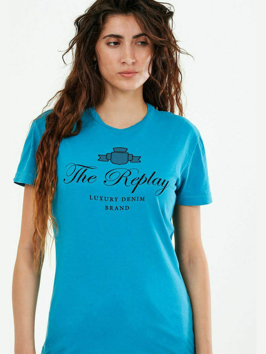 Replay Feminin Tricou Albastru