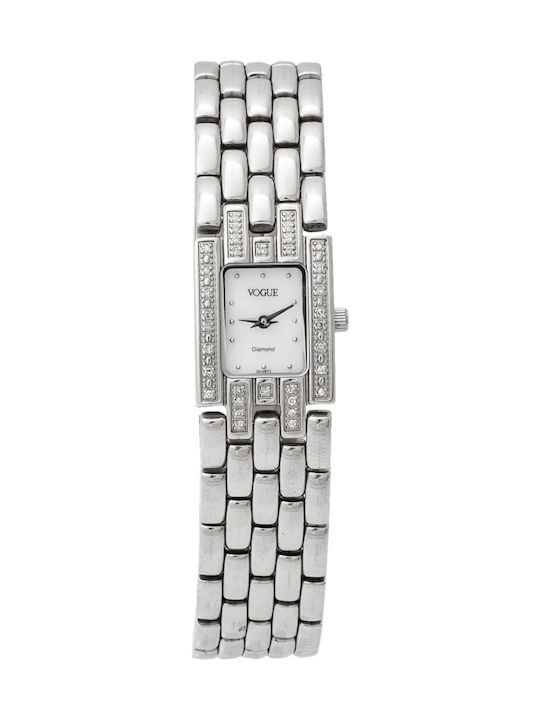 Vogue Uhr mit Silber Metallarmband