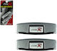 Auto Gs TR-2501 Silver Type-R Seat Belt Stop 2pcs in Silver Color