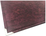 Exas Paper Suport pentru birou Single Piele Burgundy 47x35cm