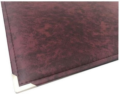 Exas Paper Single Desk Pad Leather Burgundy 47x35cm