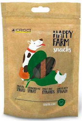 Croci Happy Farm Spinach Chicken Dog Treat 80g
