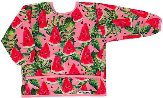 Twistshake Ποδιά Υφασμάτινη με Αυτοκόλλητο Watermelon με Μανίκια