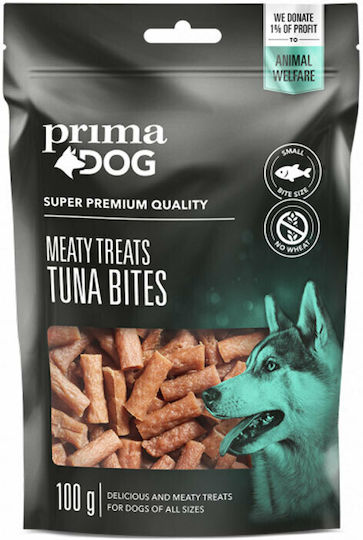 Prima Dog Meaty Treats Tuna Bites Λιχουδιές Εκπαίδευσης Σκύλου με Τόνο 100gr