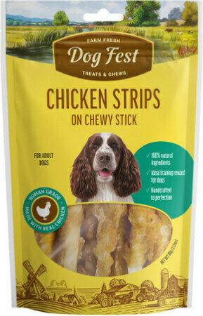 Dog Fest Strips Dog Stick Treats with Chicken 90gr 73DF305
