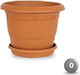 Viosarp Ν0 Flower Pot 15x12cm in Orange Color