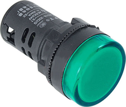 Elmark LED Ενδεικτική Λυχνία 230V Πράσινο 1τμχ 401323