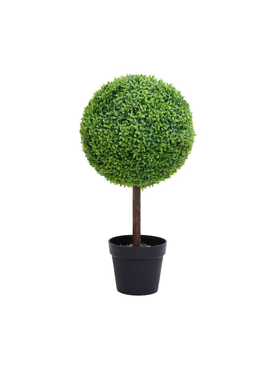 vidaXL Τεχνητό Φυτό σε Γλάστρα Πυξάρι Πράσινο με Σφαιρικό Σχήμα 71cm