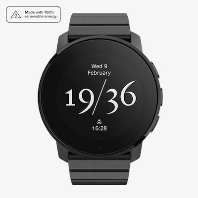 Suunto 9 Peak Titanium 43mm Waterproof Smartwatch with Heart Rate Monitor (Full Titanium Black)