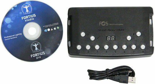 Fos Technologies Fortius Stand Alone Interface για Κονσόλα Φωτισμού με 512 Κανάλια Ελέγχου / 5 Εισόδους XLR Συμβατό Λειτουργικό MacOS / Windows και Συνδέσεις USB (για PC) / Ethernet