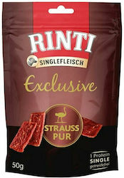 Rinti Exclusive Gustare Câine fără Cereale cu Struț 50gr 91533