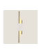 Eurolamp Modern Wandleuchte mit Integriertem LED und Warmweißes Licht Gold Breite 9cm