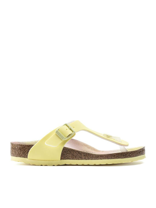 Birkenstock Παιδικά Πέδιλα Gizeh Ανατομικά Κίτρινα