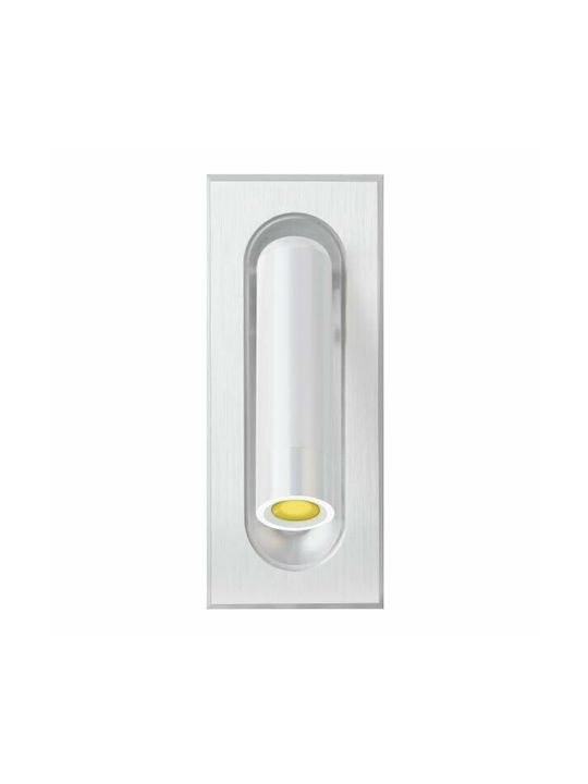 Eurolamp Modern Wall Lamp with Integrated LED and Warm White Light White